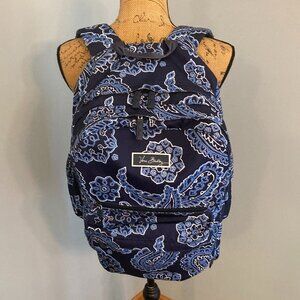 Vera Bradley Backpack Blue Paisley XL Lighten Up